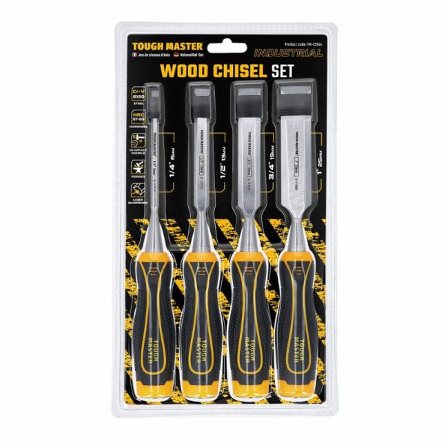 TOUGH MASTER TM-CS144 - 4 piece Wood Chisel Set