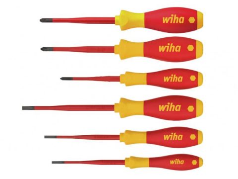 Wiha WHA38362 Slimfix VDE Screwdriver Set – 6 Piece