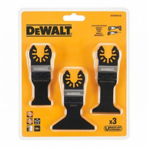 Dewalt DT20760-QZ 3 Piece Multi Tool Blade Set