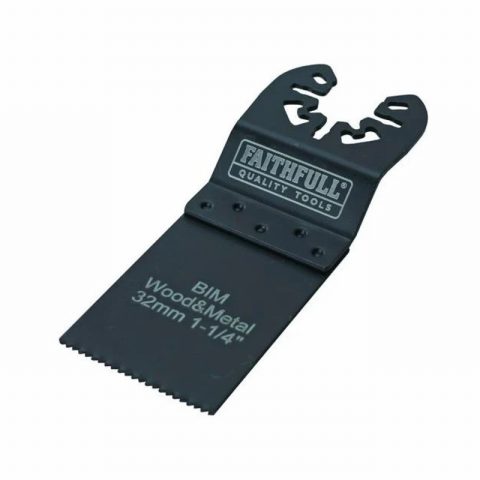 Faithfull FAIMFWM32B Bi-Metal Cut Wood/Metal Blades 32mm – 5pc