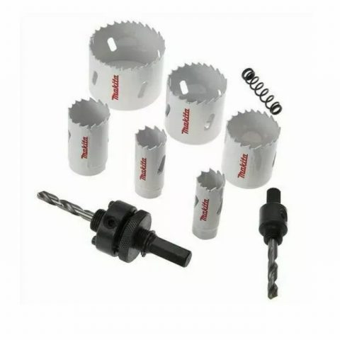 Makita D-47117 Plumbers 6pc Hole Saw Kit 57mm 44mm 38mm 29mm 22m