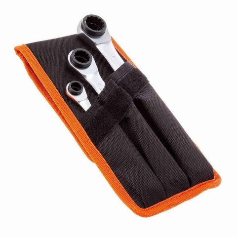 BAHCO BAHS4RM3T Reversible Ratchet Spanner Set – 3 Piece