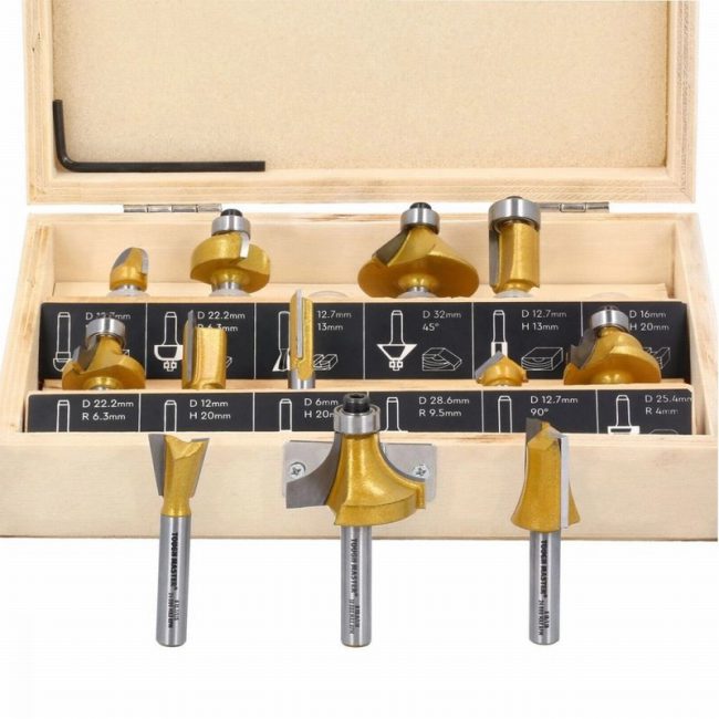 TOUGH MASTER TM-RB12W Router Bit SetTungsten Carbide Tipped Wood - Image 5
