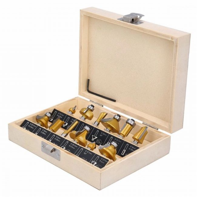 TOUGH MASTER TM-RB12W Router Bit SetTungsten Carbide Tipped Wood - Image 2