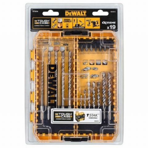 DeWalt DT70754-QZ SDSPlus Masonry Drill Drive Set – 19 piece