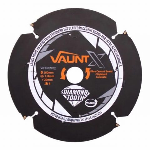 Vaunt X1310040 160x20mm 4 Diamond Teeth PCD Circular Saw Blade