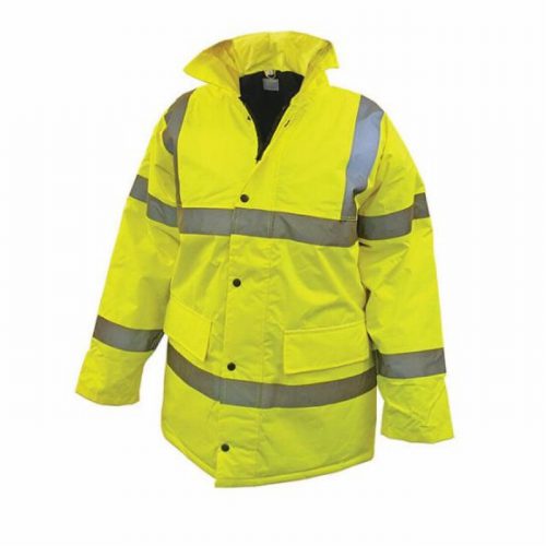 Scan Hi-Vis Yellow Motorway Jacket – XL (48in)