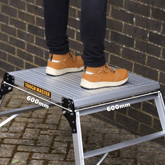 TOUGH MASTER TM-AWP60  600x600mm Aluminium Work Platform Folding - Image 3