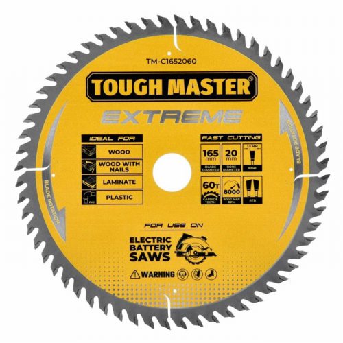 TOUGH MASTER Extreme TCT Circular Saw Blade 165x20mm x 60 T