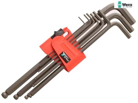 Wera 05073596001 950/9 Hex-Plus 6 SB L-Key Set Metric – 9 Piece