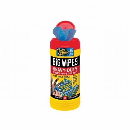 Big Wips 4×4 Heavy-Duty Cleaning Wipes Tub of 80