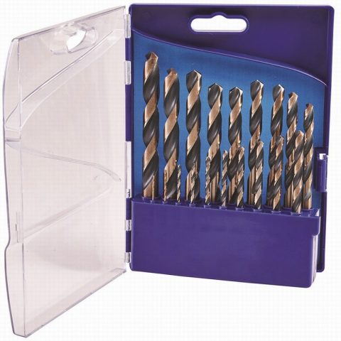 Faithfull FAIM19PSET2 HSS Multi Material Drill Bit Set -19 Piece