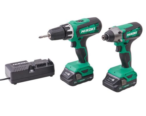 Hikoki 18V Combi & Impact Drill Twin Pack