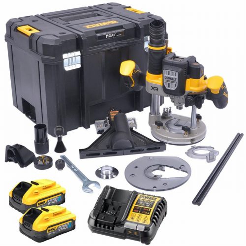 Dewalt DCW620H2-GB 18v XR Plunge 1/2″ 12mm Router Brushless + 2x