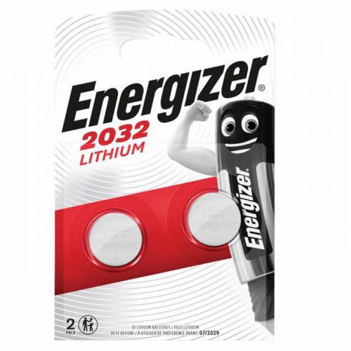 Energize CR2032 Coin Lithium Battery Pack of 2