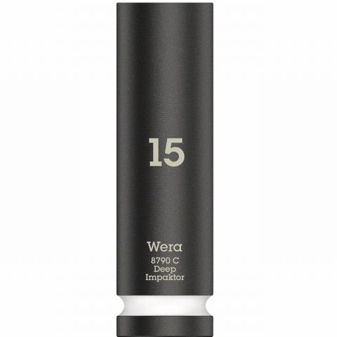 Wera 05004832001 Hex 8790 C Impaktor Deep Socket 1/2″, 15 x 83mm
