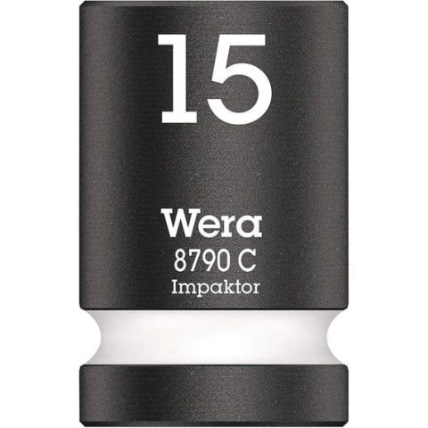 Wera 15mm Impact Socket 1/2 inch Drive Impaktor 8790 C 6 Point M