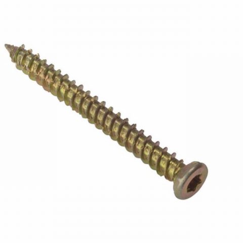Forgefix FORCFS132G 7.5x132mm Concrete Frame Screw Zyp – Bag 10