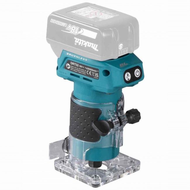 Makita DRT52Z 18V LXT Brushless Laminate Trimmer - Body - Image 2