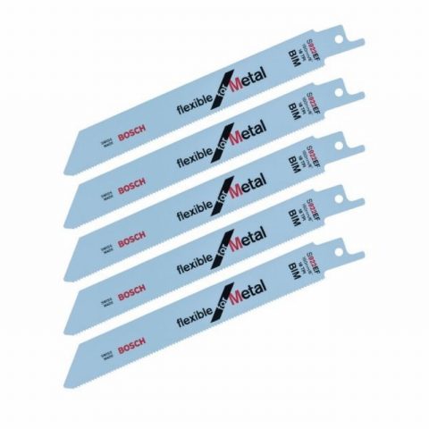 Bosch BPAS922EF 150mm S922 Metal Sabre Recip Blades – 5pc