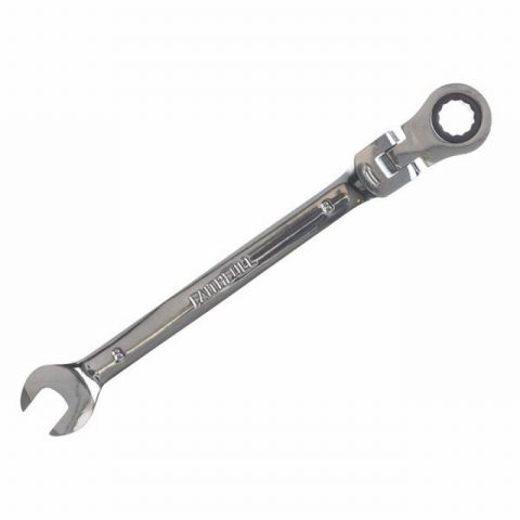 Faithfull 8mm Ratchet Combination Spanner Flex Head CV