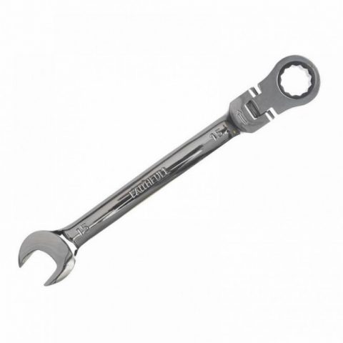 Faithfull 15mm Ratchet Combination Spanner Flex Head CV