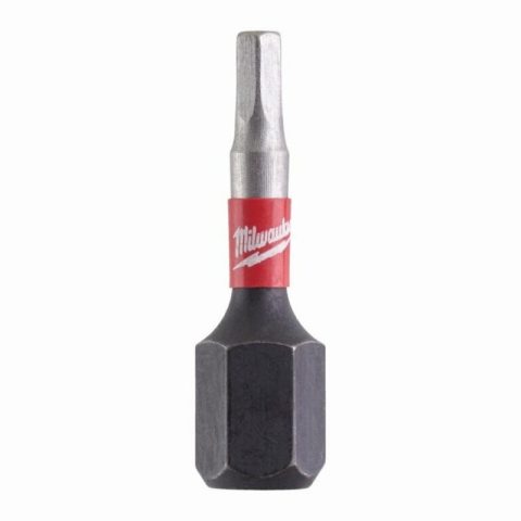 Milwaukee 4932430893 Hex2.5 25mm SHOCKWAVE Screw Bits – 2 pieces