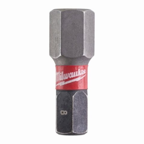 Milwaukee 4932430898 Hex8 x 25mm SHOCKWAVE ScrewBits – 2 pieces