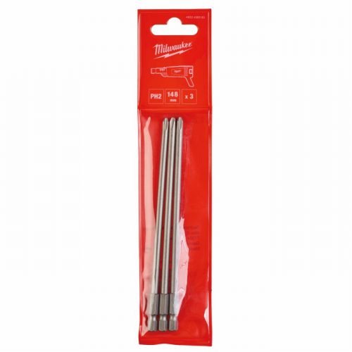 Milwaukee 4932459393 148mm PH2 Screwdriver Bit 3pk