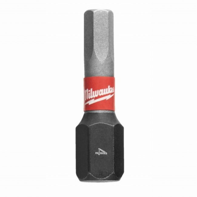 Milwaukee 4932430895 Hex4 25mm SHOCKWAVE Screw Bits - Pack of 2 - Image 2
