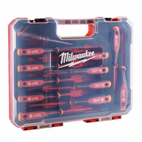 Milwaukee 4932479095 Tri-Lobe VDE Screwdriver Set – 12 piece