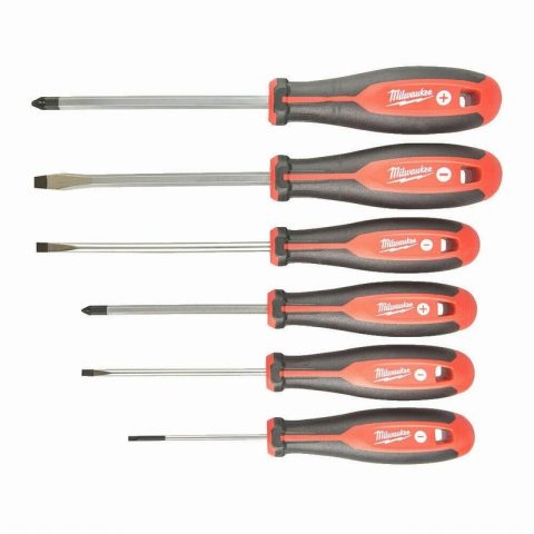 Milwaukee 4932471806 TRI-LOBE Screwdriver Pozi/Slotted Set – 6pc