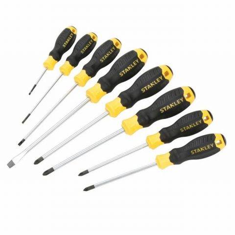 Stanley STA062153 Cushion Grip Screwdriver Set – 8 Piece