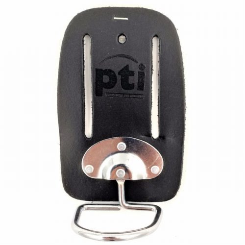 PTI Premium Black Leather Swivel Hammer Holder Pouch Pocket