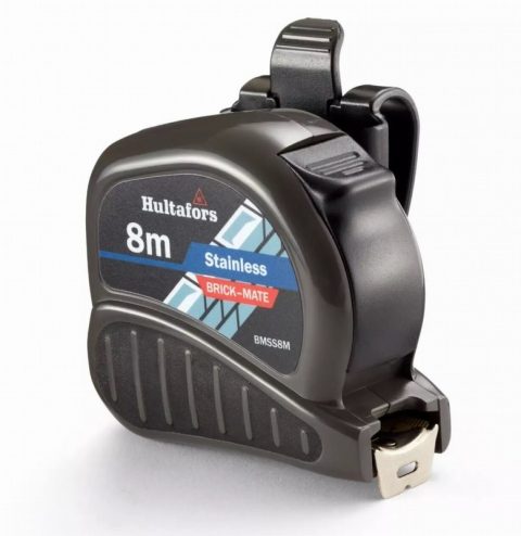Hultafor BMSS8M 8m Brick-Mate Stainless Steel Pocket Tape Metric