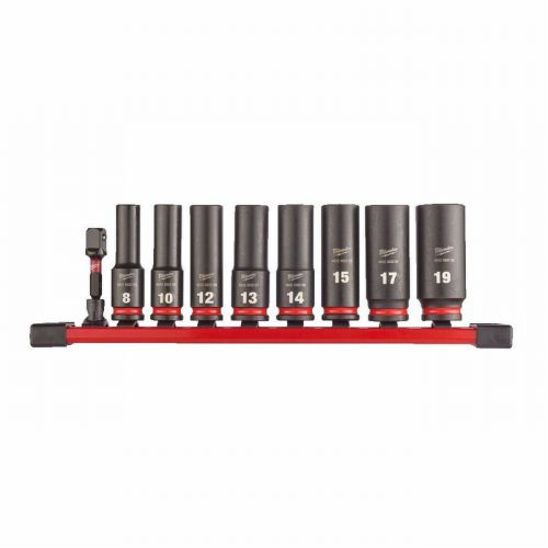 Milwaukee 4932480455-9 Piece 3/8″ DeepShockwaveImpact Socket Set