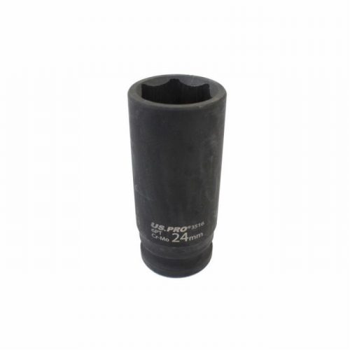 US PRO Single 24mm Deep Impact Socket Metric 1/2″ Drive – 3757