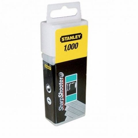 Stanley STA1CT306 10mm  Flat Narrow Crown Staples – Pack of 1000