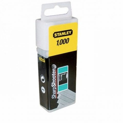 Stanley STA1CT305T 8mm Flat Narrow Crown Staples – Pack 1000