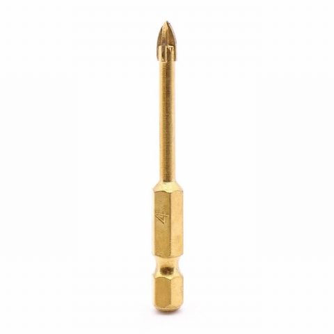 Vaunt V1332000 4mm x 60mm Tile & Glass Cross tip bit