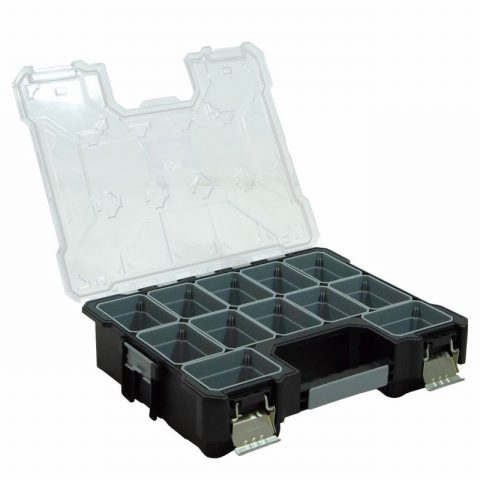 Jefferson JEFSTOCS12 Stackable Compartment Storage Organiser Box