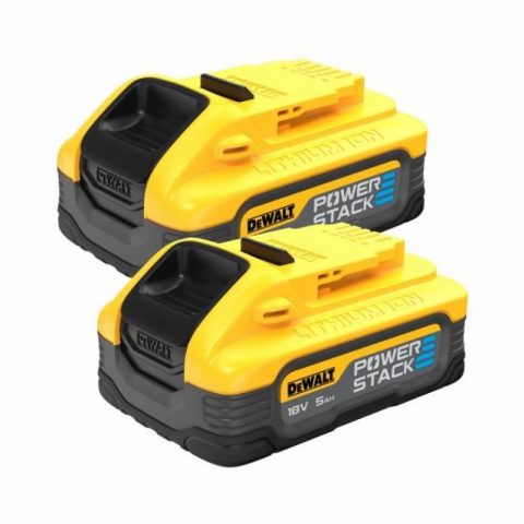 DeWalt DCBP518H2 18V 5.0Ah Li-Ion Powerstack Battery Twin Pack
