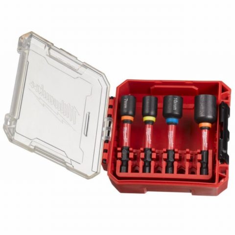 Milwaukee 4932492445 4 Piece SHOCKWAVE Nut Driver Set