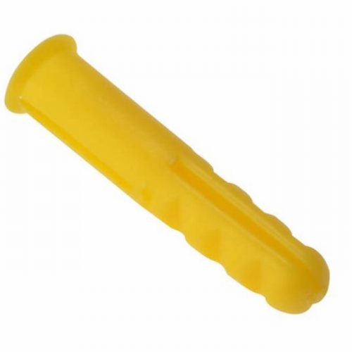 Plastic Wall Plug Yellow No.4-6 Box 1000