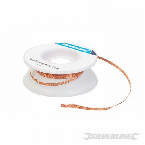 Silverline 512655 Desoldering Wire 2mm