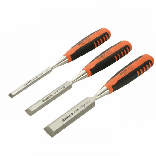 Bahco 424-P Bevel Edge Chisel Set of 3