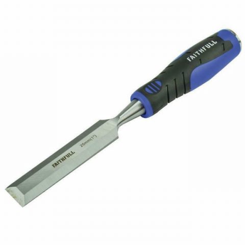 Faithfull FAIWCSG25 Soft Grip Bevel Edge Chisel 25mm (1in)