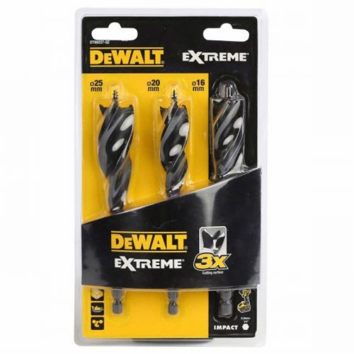 DeWalt DT90237-QZ 152mm Tri Flute Bit Set 3pc