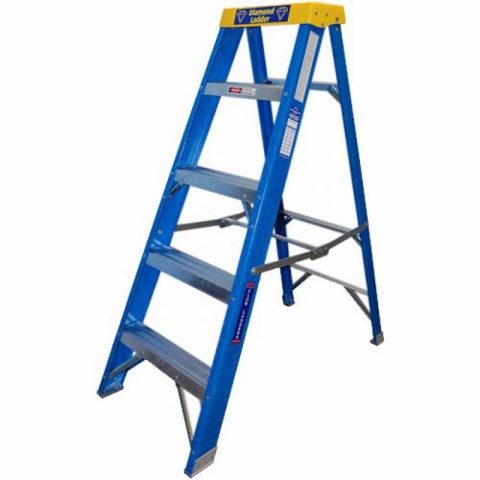 Clow AEDS10 Diamond Blue 10 Tread Fibreglass Step Ladder