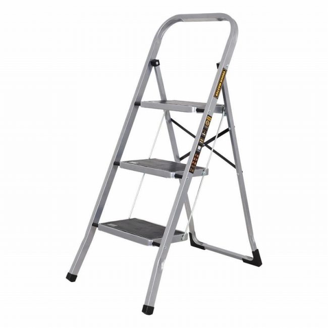 TOUGH MASTER® Steel Step Ladder-3, Step Size 30x20cm